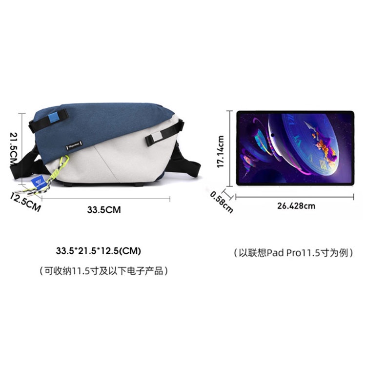 Túi Đeo Chéo Vai Cỡ Lớn Đa Năng Phong Cách Thể Thao Thời Trang Cho Nam