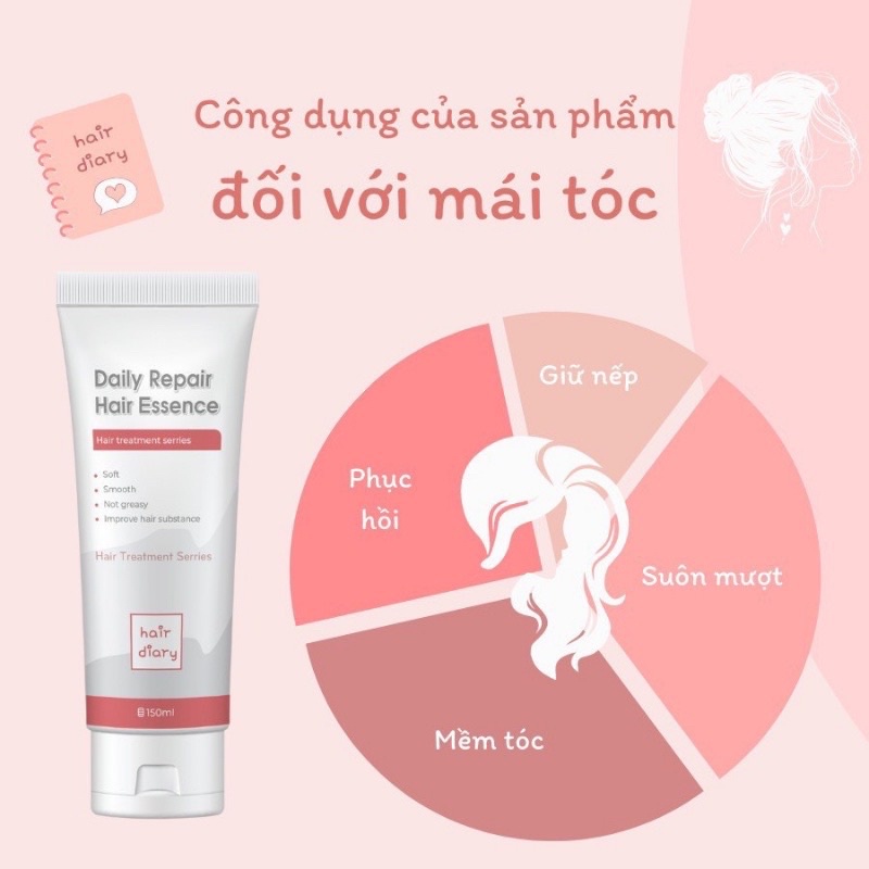 Tinh Chất Dưỡng Tóc HAIR DIARY Daily Repair Essence