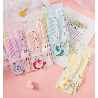 Combo 2 lược chải tóc hình thú dễ thương