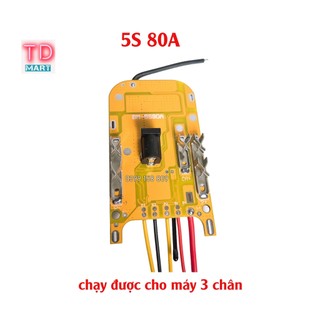 Mạch pin 5s 80a 18v - 21v bảo vệ pin li-ion 3.7v chân pin makita