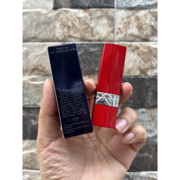 Son bán lì hậu satin Dior Ultra Rouge 450 Ultra Lively 3.2g Full Box. Màu cam nude