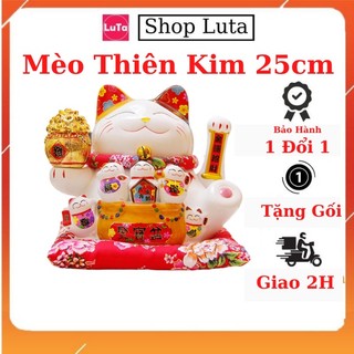 Mèo thần tài thiên kim vẫy tay 18cm- 30cm, gốm sứ nhật bản cao cấp.