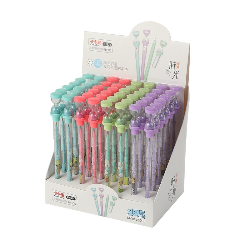 Bút chì đốt kèm đồng hồ cát