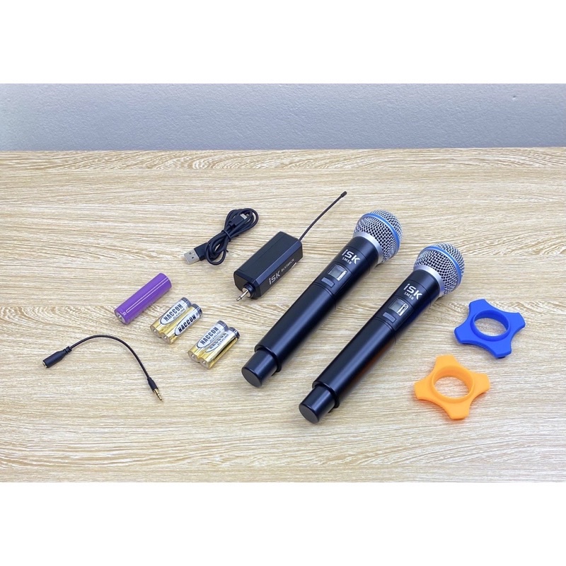 Micro không dây đôi cao cấp ISK SM58 cao cấp