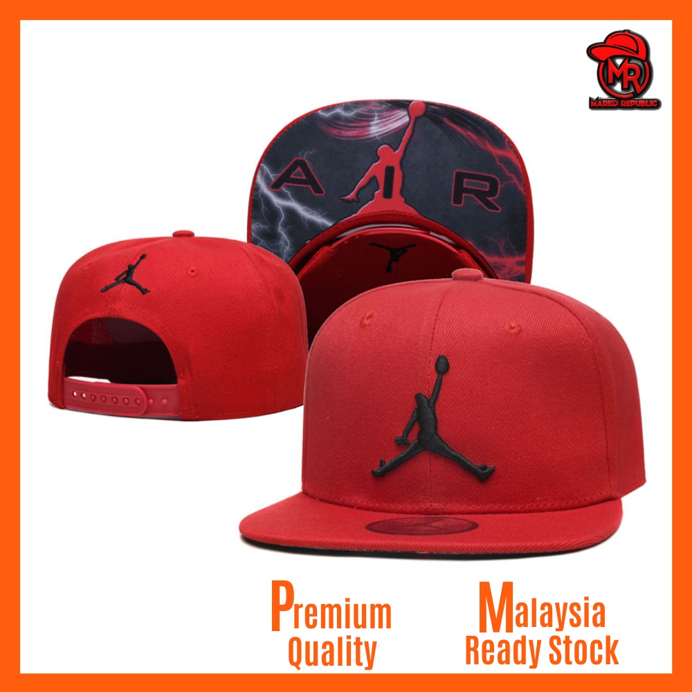 Nón Snapback Nike AJ Air Jordan Jumpman Michael Jordan Thời Trang Hip Hop Cho Nam Và Nữ (Màu Đỏ)