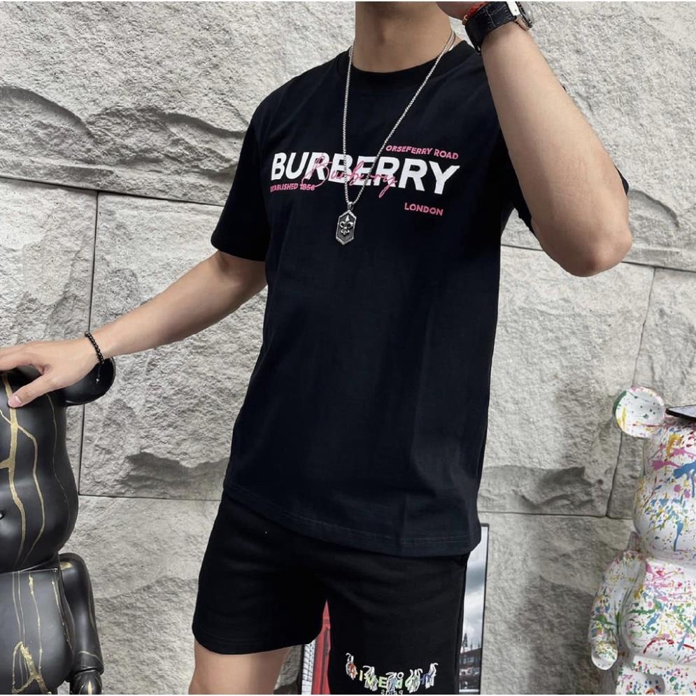 ÁO THUN BBR ESTABLISHED , ÁO THUN BBR CHỮ HỒNG VẢI cOTTON 100%