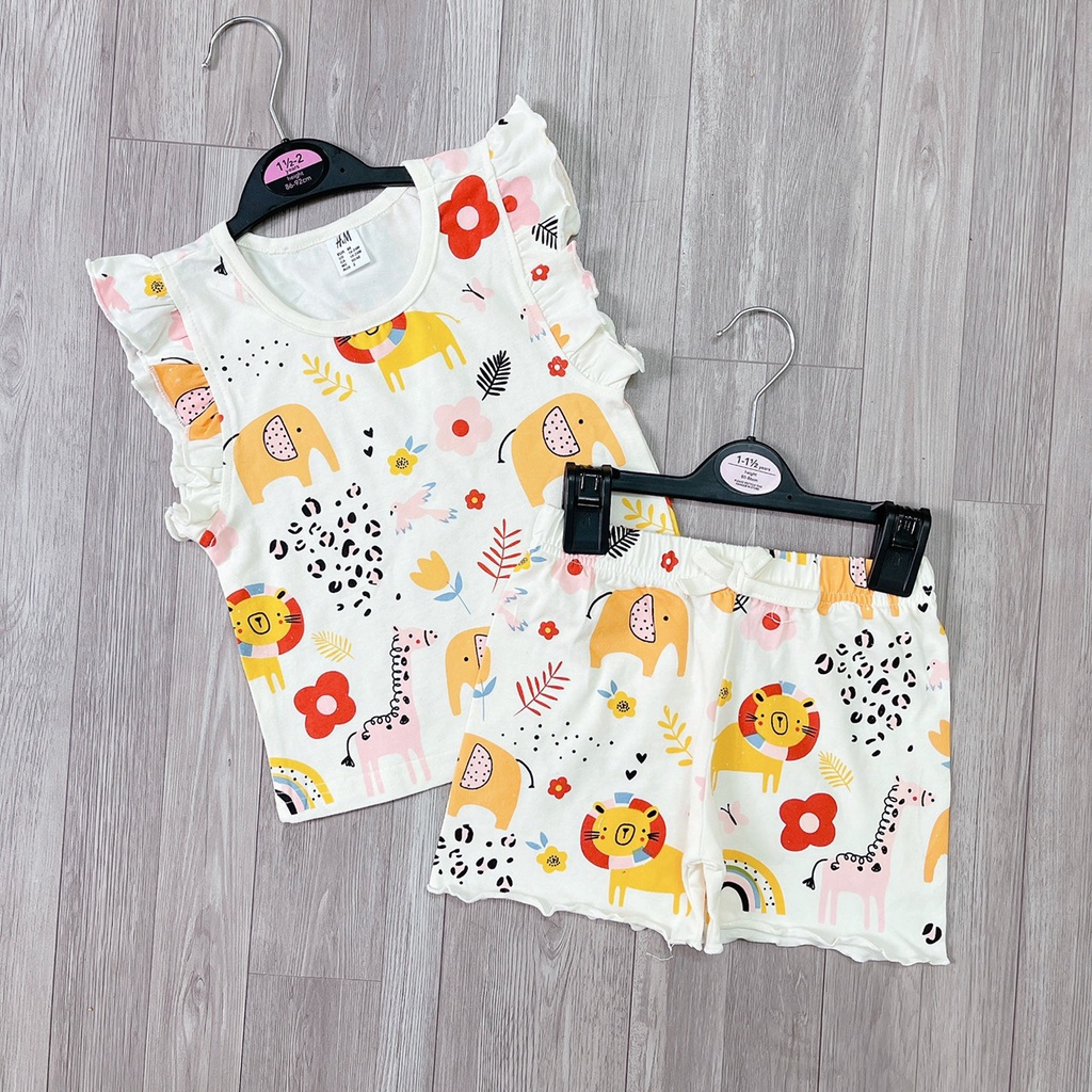 Set 2 bộ thun cho bé gái từ 10 đến 20kg