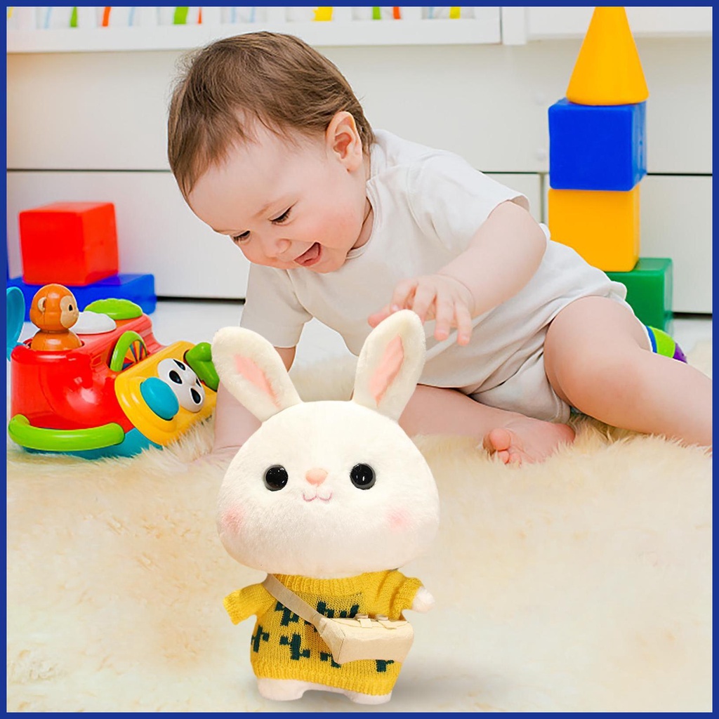 Đồ chơi nhồi bông Hình Thỏ Dễ Thương Cho Bé