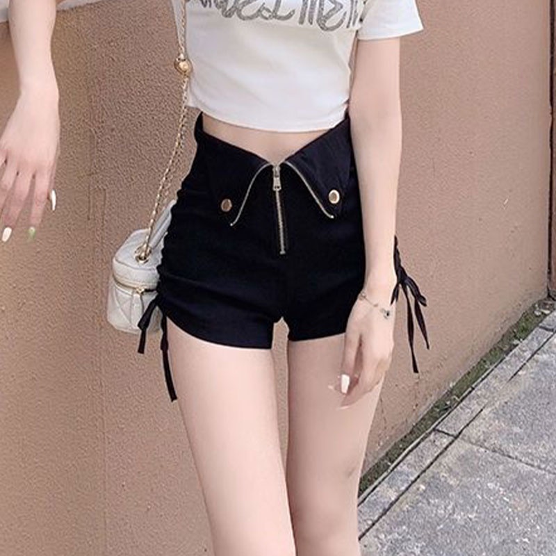 Quần short XINLANYASHE lưng cao quyến rũ thời trang phong cách Hàn Quốc cho nữ