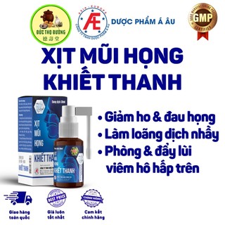 Khiết Thanh - Chai xịt mũi họng - Làm sạch mũi họng, giảm đờm, giảm ho, tắt tiếng
