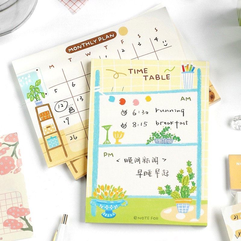 Giấy note kế hoạch Note For nhiều kích cỡ