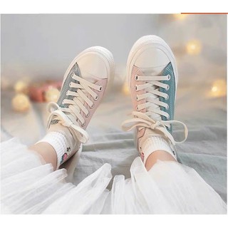 [ORDER] [Sẵn size 40] Giày 2 vạt màu pastel nữ