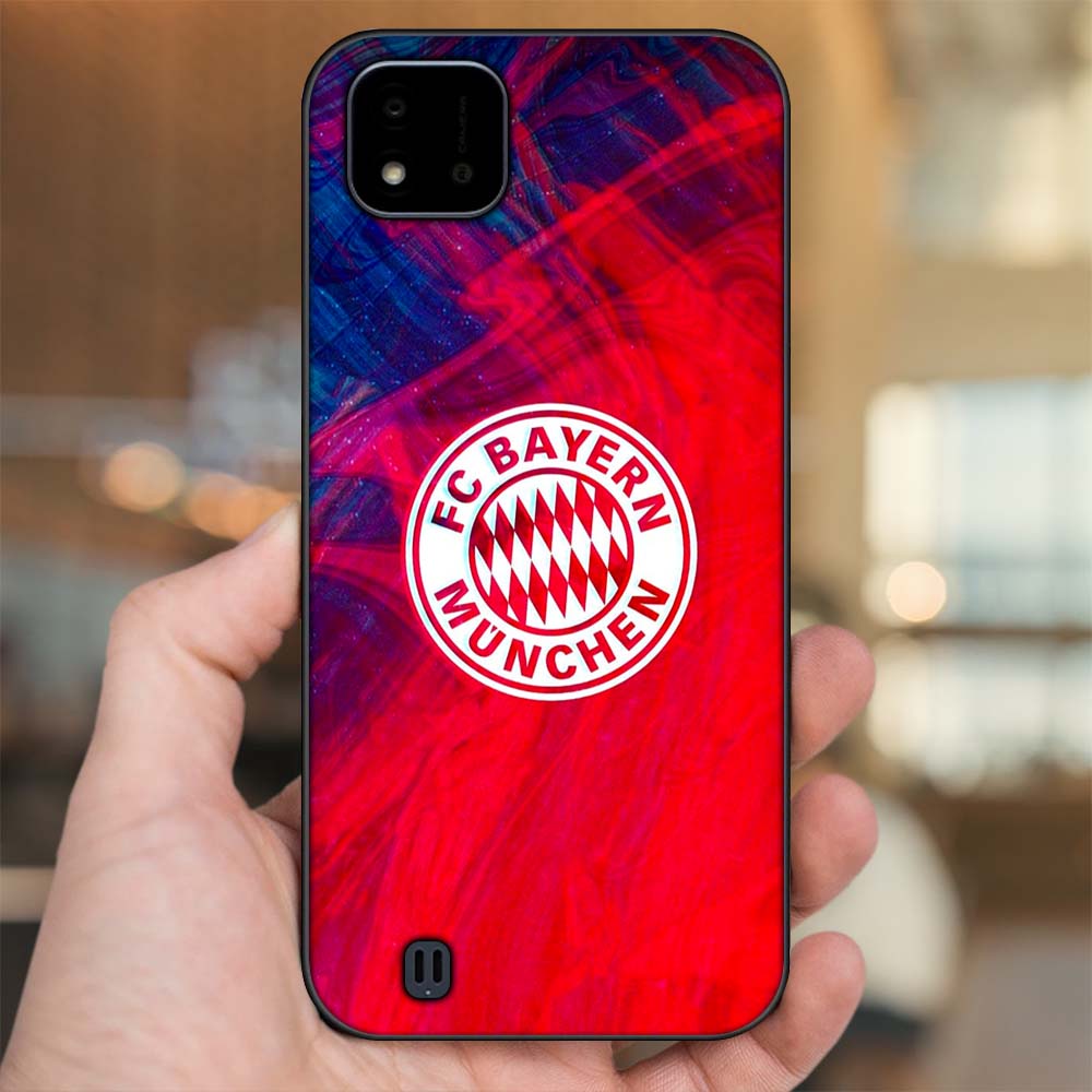 Ốp lưng Realme C11 2021, C20 viền đen in hình CLB Bóng Đá Bayer Munich