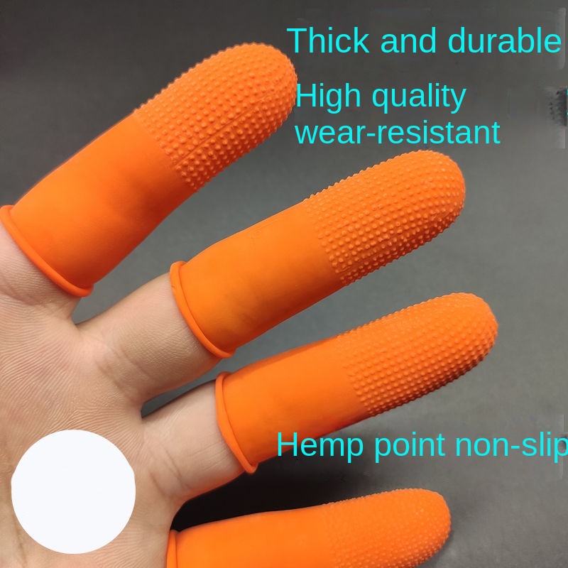 Bộ 5 Vỏ Bọc Ngón Tay Đếm Tiền 4HUG Bằng Cao Su Latex Dày Dặn Chống Trượt Chống Mài Mòn Chống Mài Mòn