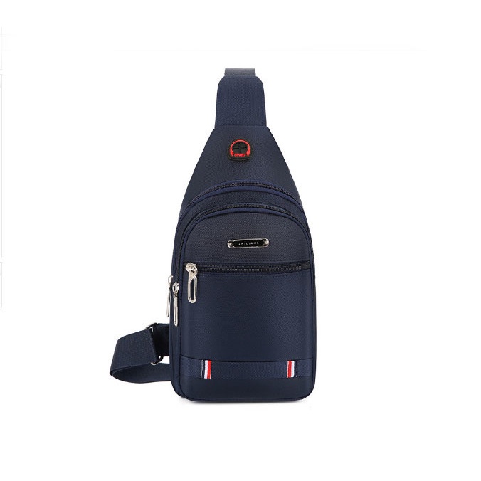 Túi đeo chéo nam có lỗ tai nghe , 3 ngăn khóa lớn chống bám bụi
