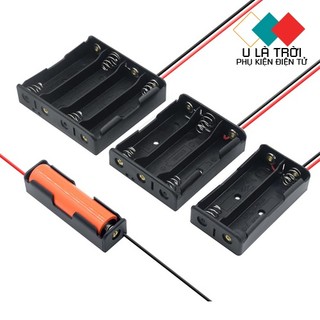 Đế pin 18650 có dây mắc nối tiếp 1-4 pin 18650