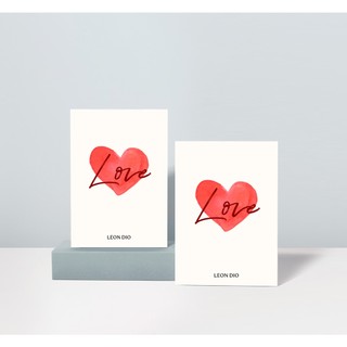 Thiệp LOVE Cao Cấp Leon Dio - Quà Tặng Dành Cho Người Yêu