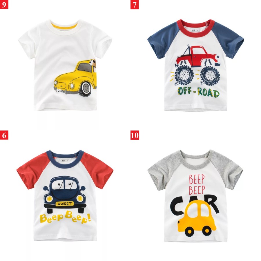 Áo thun 27KIDS cho bé in hình vui nhộn chất cotton hàng xuất khẩu Âu Mỹ