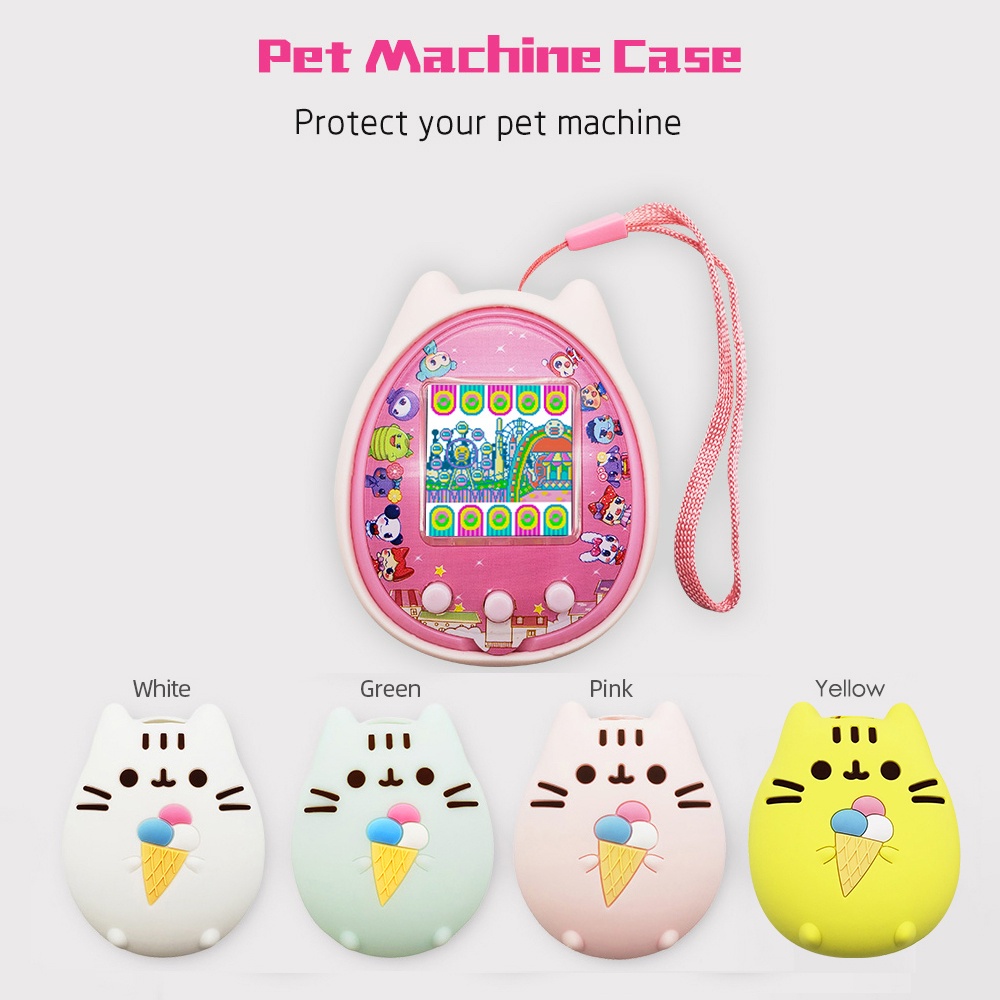 Vỏ Silicon Bảo Vệ Cho Máy Chơi Game Nuôi Thú Cưng In Hoạt Hình Dễ Thương