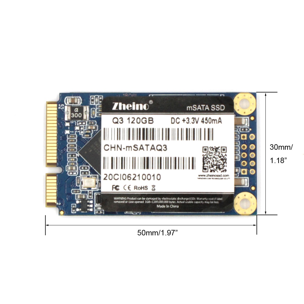 Ổ Đĩa Rời Zheino mSATA SSD 120GB 128GB Cho Laptop