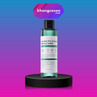 Toner Some By Mi Giảm Mụn Dịu Da Cho Da Dầu Mụn AHA-BHA-PHA 30 Days Miracle 150ml - Khongcoson