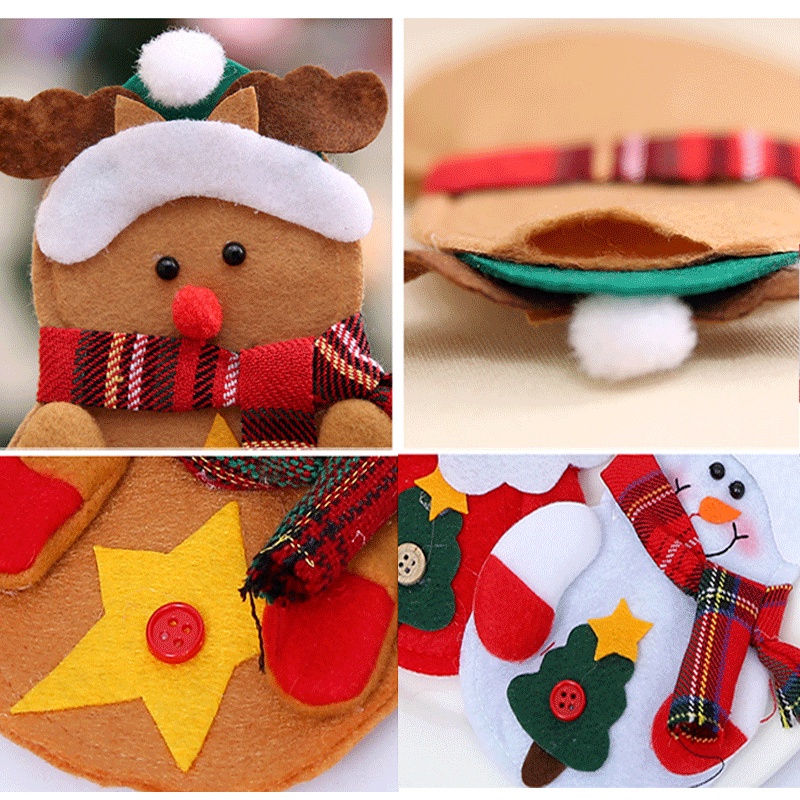 [Home] Sản Phẩm Trang Trí Giáng Sinh [Sản Phẩm Trang Trí Nhà] (Vỏ Bọc Bộ Đồ Ăn Bằng Vải Không Dệt) [Giáng Sinh]