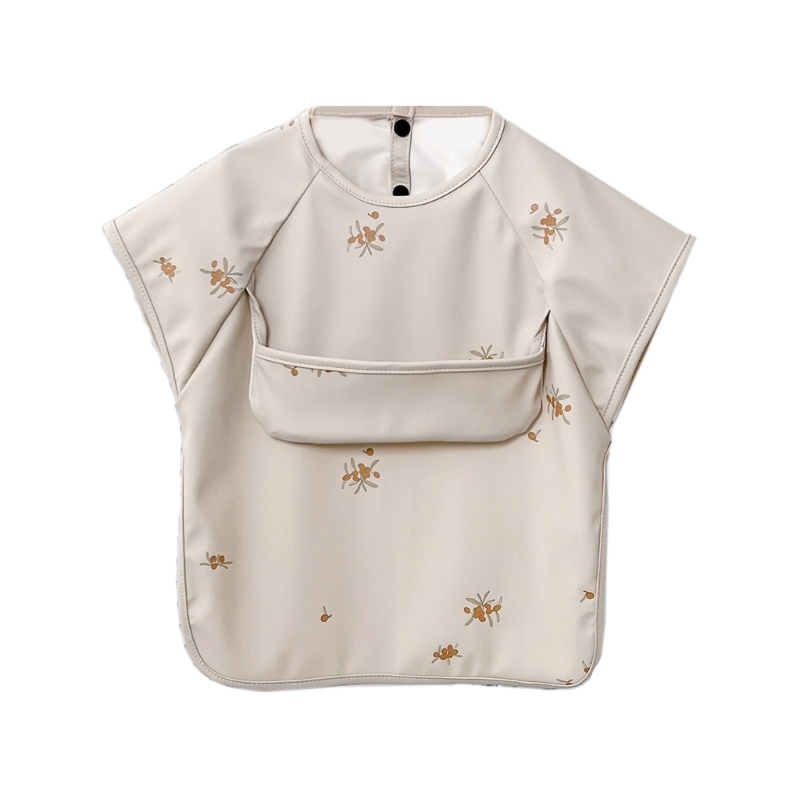 Yếm Ăn Da PU Chống Thấm Nước Mềm Mại Thoải Mái Cho Bé