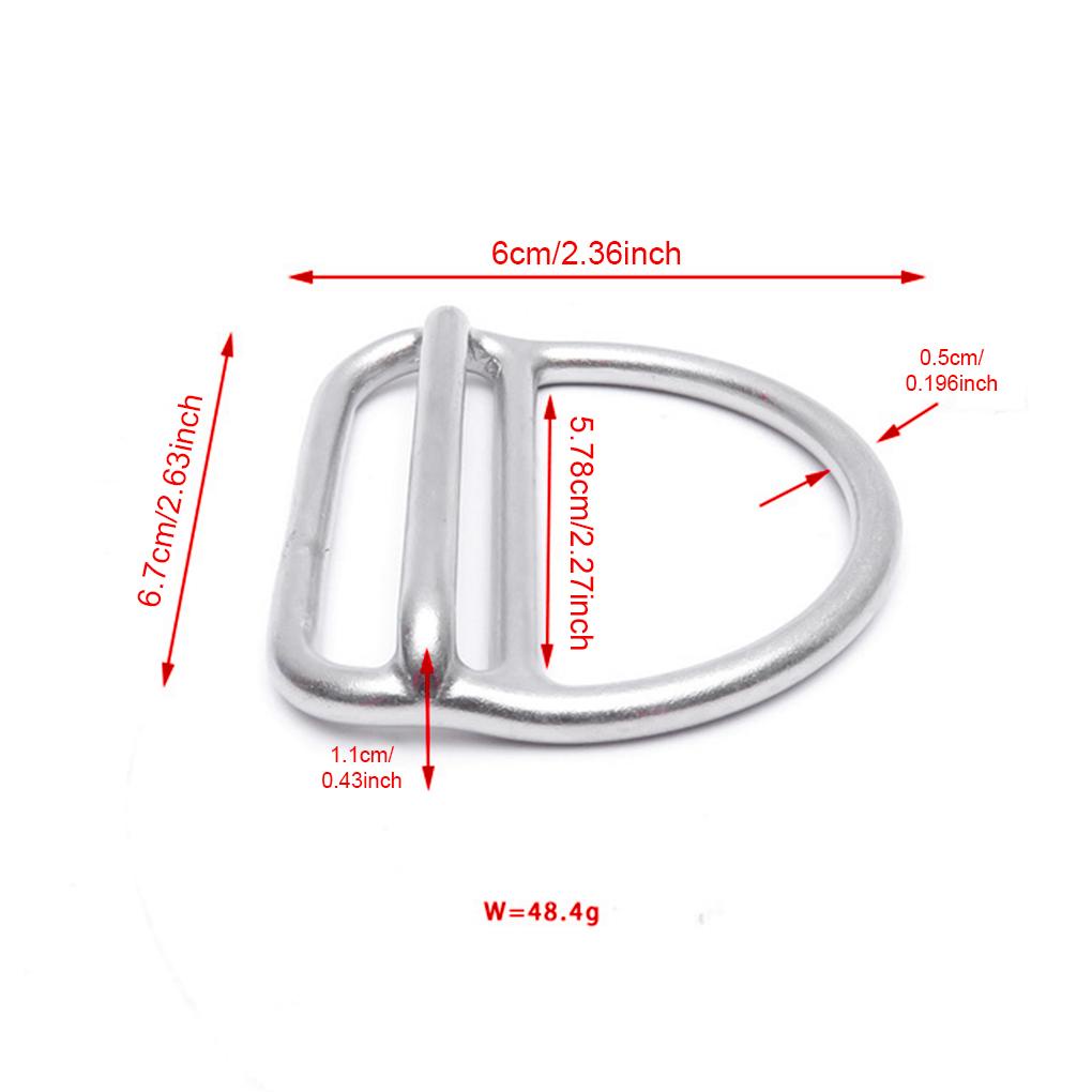 Vòng Khóa Chữ D Bằng Thép Không Gỉ Chuyên Dụng Cho Thiết Bị Lặn Biển