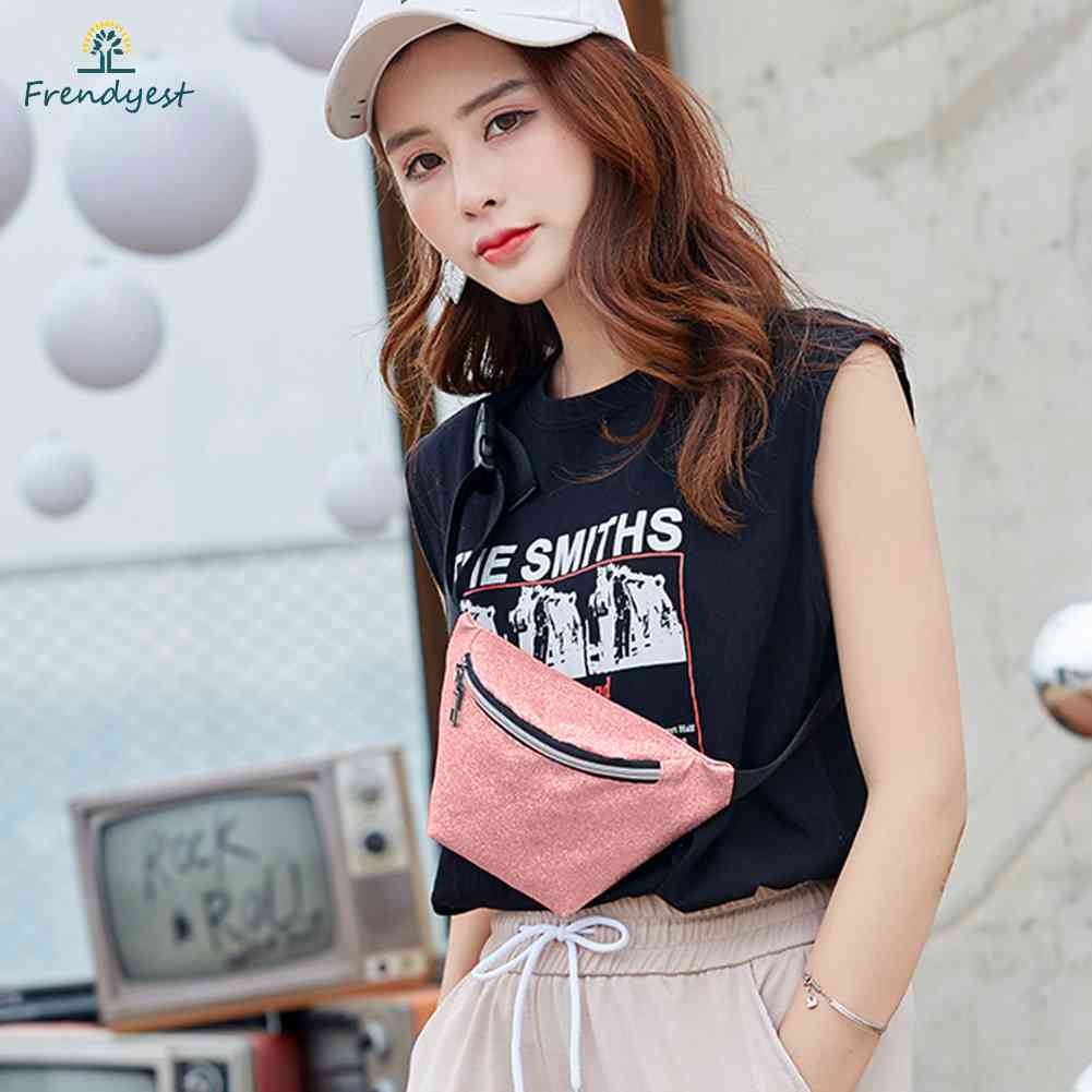 Túi Bao Tử Da PU Đính Kim Sa Lấp Lánh Thời Trang Sang Trọng Cho Nữ