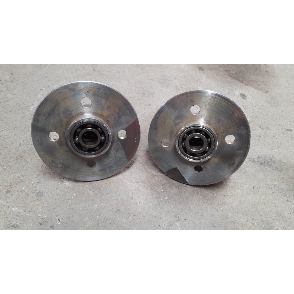 Trục và bánh xe lôi  dài 1m;1,1m; 1,2m; 1,3m, lắp bánh 400-12, 450-12, 500-12