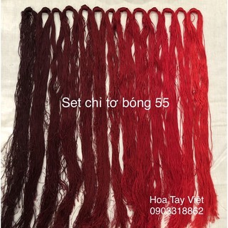 SET CHỈ TƠ BÓNG 55 ( 80gam)