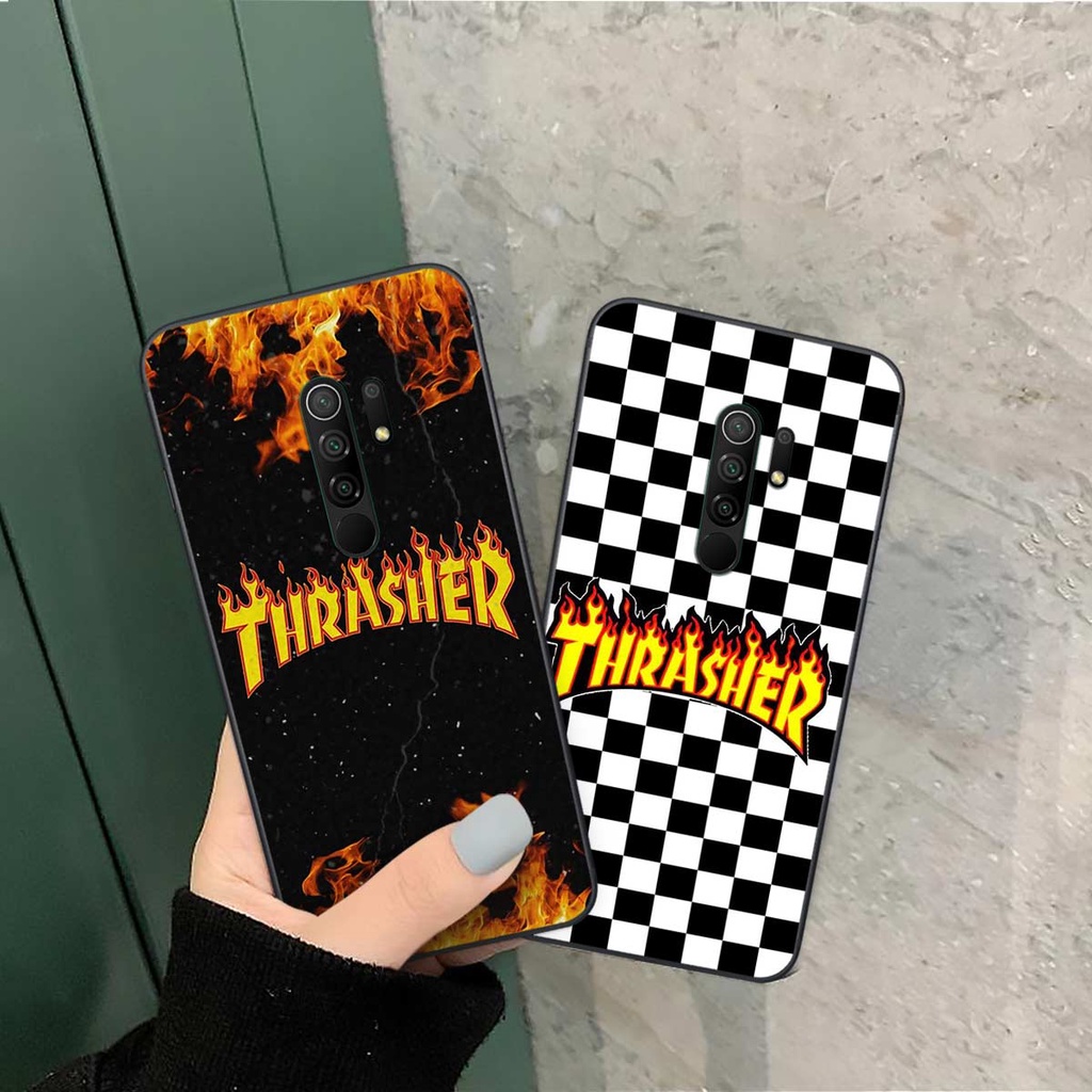 Ốp lưng Xiaomi Redmi 9 hình caro, thời trang hàng hiệu cao cấp, vỏ ốp rẻ đẹp