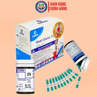 Hộp 50 Que Thử và Kim Máy Đo Đường Huyết Tiểu Đường Chido