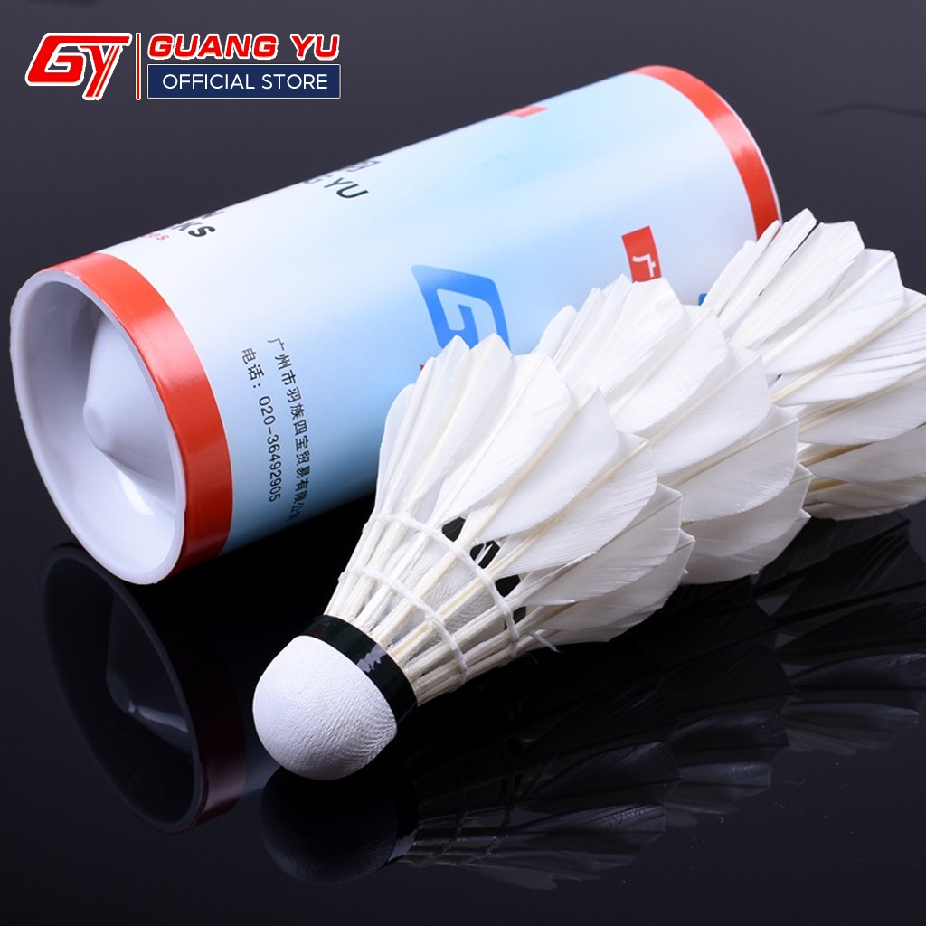 Ống Cầu Lông GUANGYU 3 Qủa Đế Gỗ Cứng Cho Người Mới Chơi