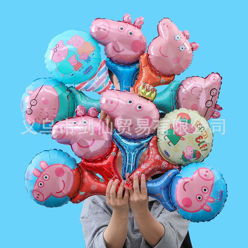 Bong Bóng Lá Nhôm Cầm Tay Họa Tiết Hoạt Hình Dành Cho Người Lớn Và Trẻ Em
