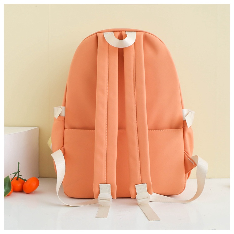 Ba Lô Đi Học Đựng Máy Tính Thiết Kế Đơn Giản Màu Sắc Nổi Bật Thời Trang Hàn Quốc 20