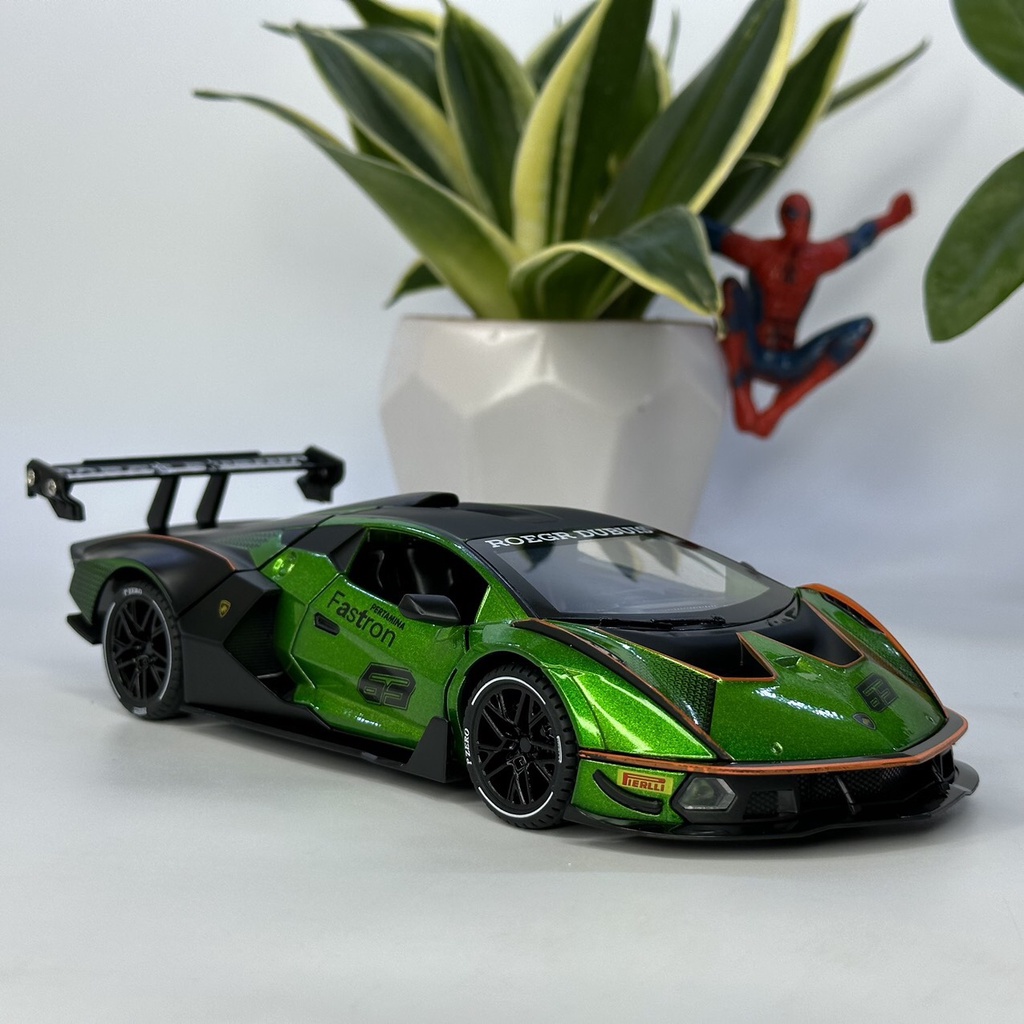 Mô hình siêu xe Lamborghini Essanza SCV12 tỷ lệ 1:24 siêu xe đường đua mạnh mẽ nhất