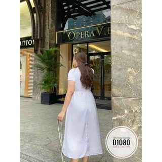 BIGSIZE Đầm thun tay ngắn D1080