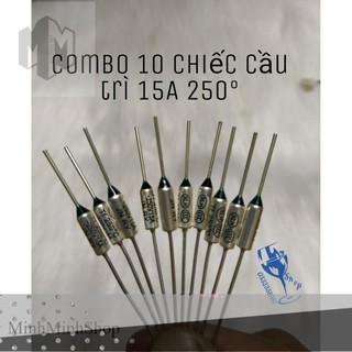 Combo 10 chiếc cầu chì nồi cơm - trở nồi cơm 250v 15a 250°