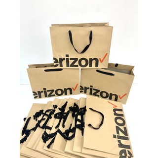 Combo 100 túi giấy kraft, túi xi măng verizon 23x33x12cm