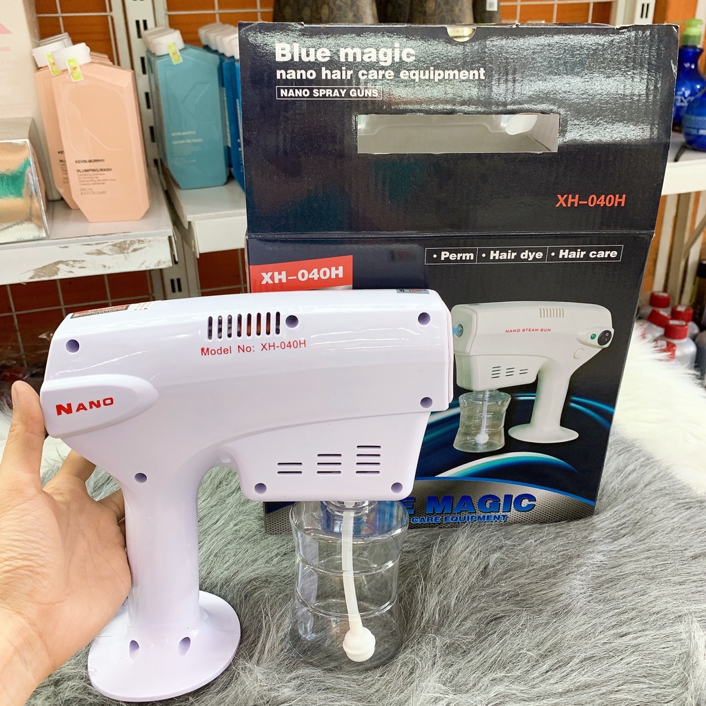 Máy phun nano phục hồi tóc cầm tay (có đèn led) bảo hành 6 tháng