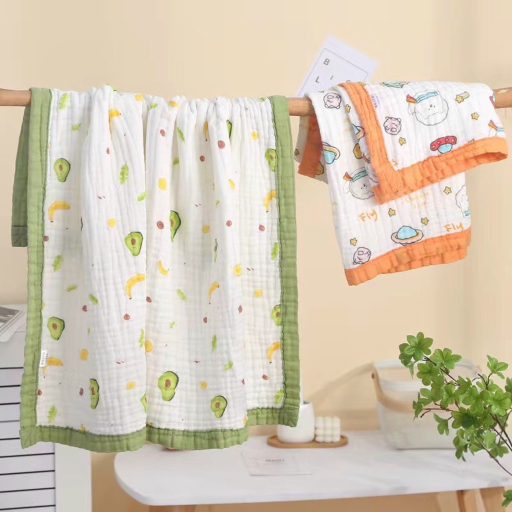 Khăn Xô ADEN Phân Phối Bởi Ấm Baby 6 Lớp Cotton Siêu Mềm, Khăn Rửa Mặt Cho Bé Ấm Gift Decor