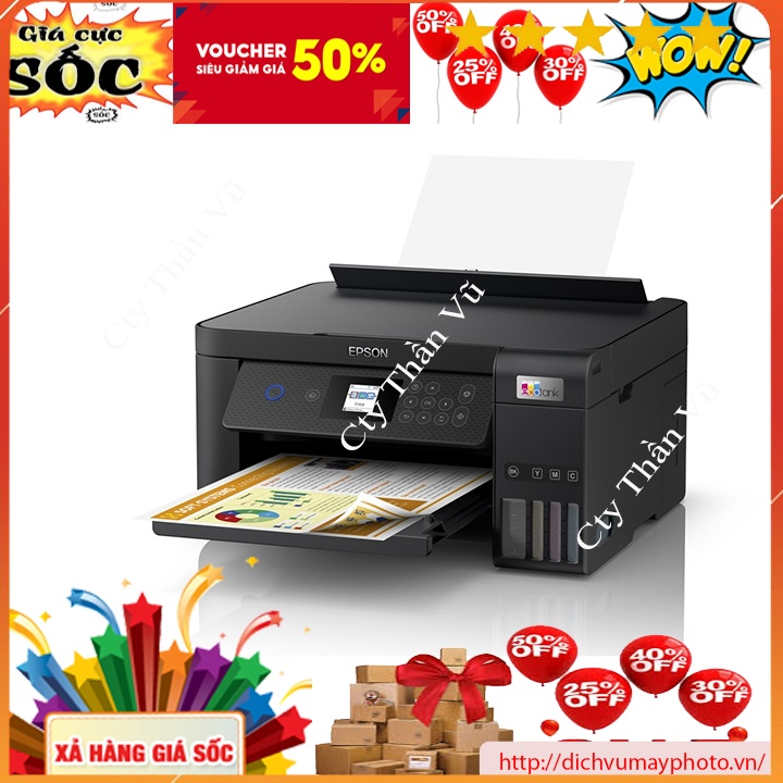 Máy in phun màu đa năng Epson L5290 hàng mới 100% có in màu Scan, Copy, Fax, Wifi, Duplex, Netwok IN