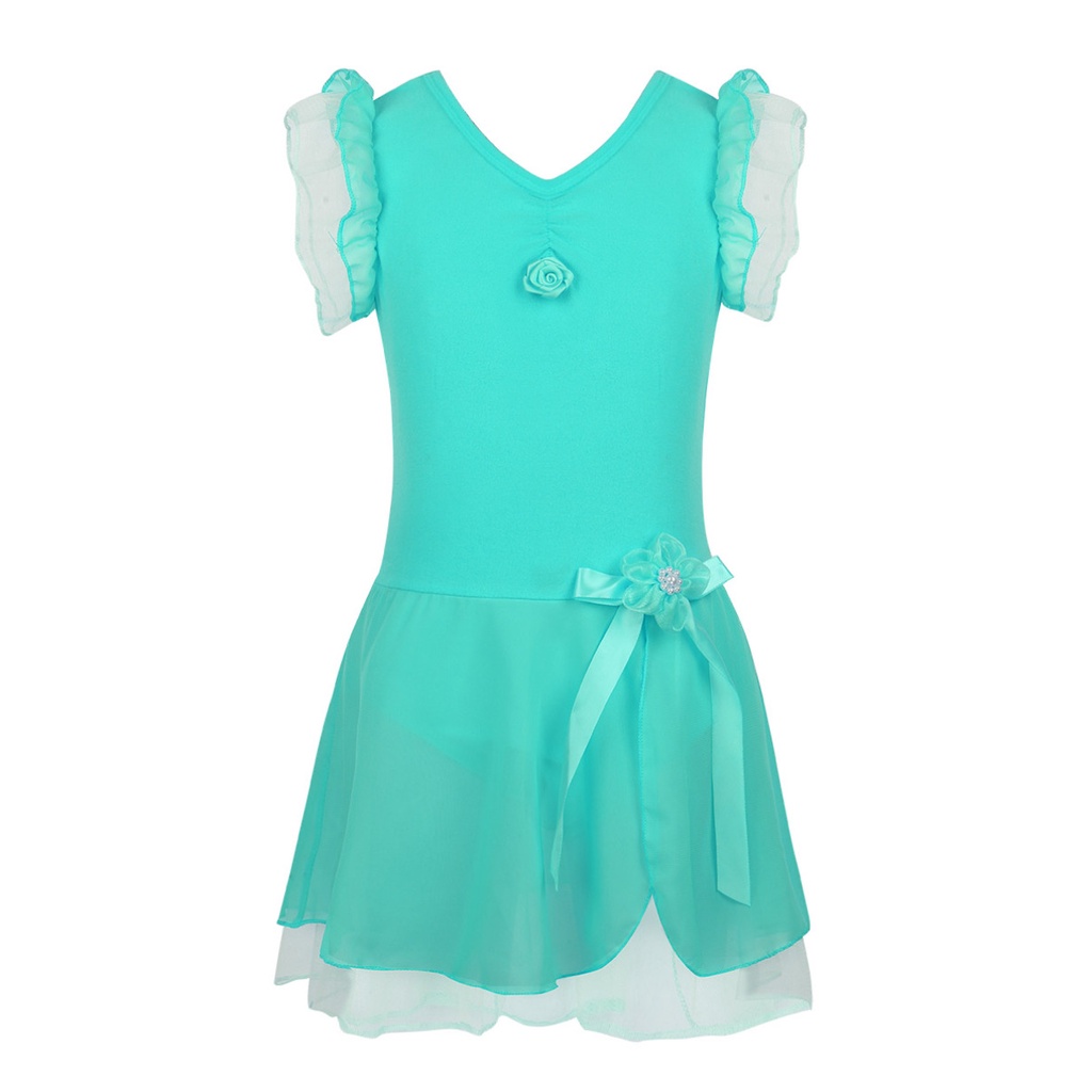 Váy khiêu vũ múa ba lê Tutu cho bé gái Leotard Trang phục lạ mắt SZ 2-12