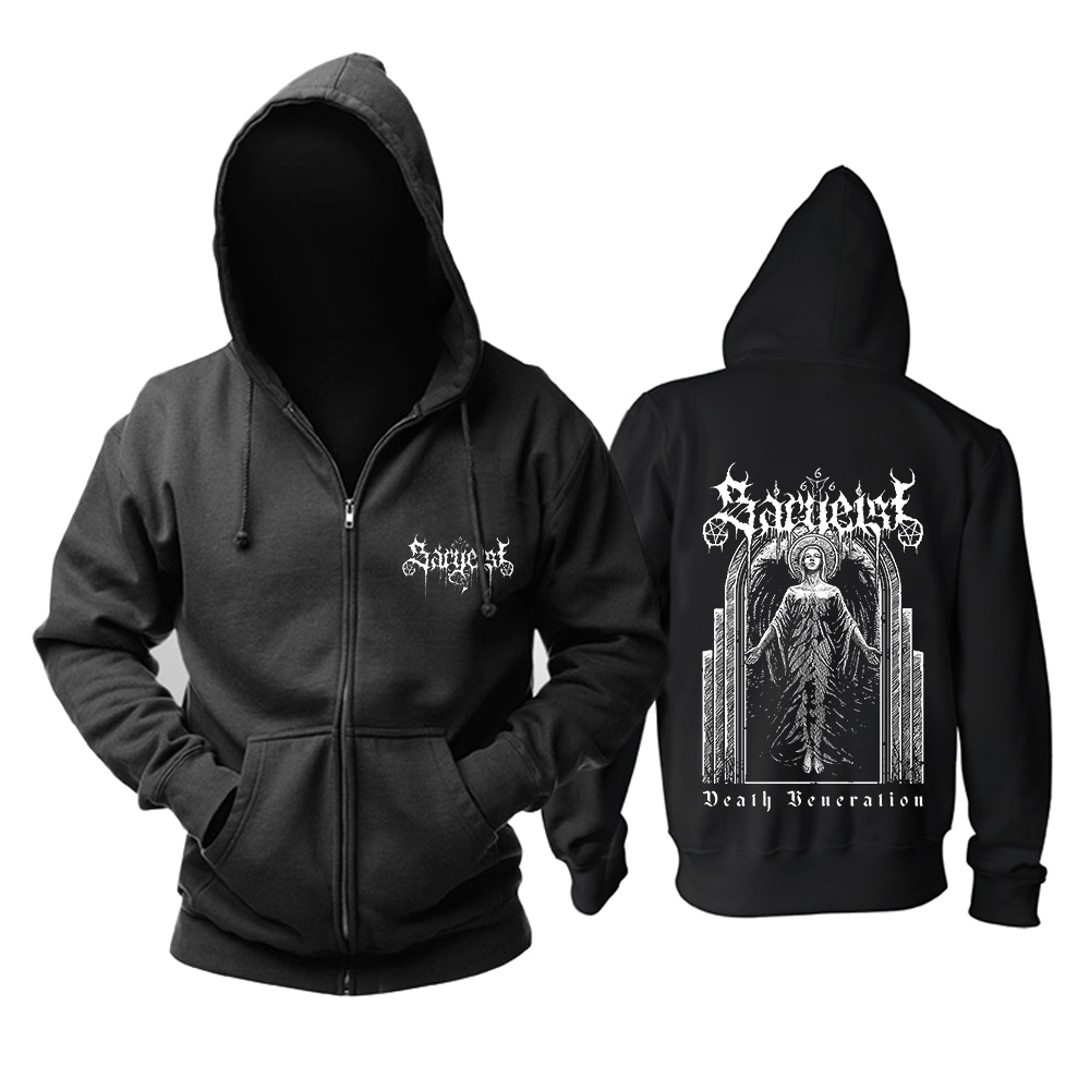 Áo Khoác Hoodie Mềm Mại Ấm Áp Có Khóa Kéo 5 Thiết Kế Kinh Dị Rock Death Demon Nice Phong Cách Punk