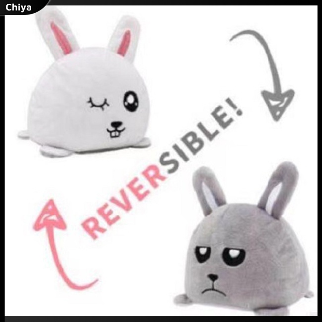 Đồ chơi nhồi bông Mềm Mại Hình Động Vật Dễ Thương Có Thể Đảo Ngược