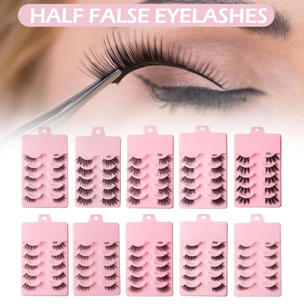 Set 5 Cặp Lông Mi Giả 3D Dài Có Thể Tái Sử Dụng
