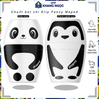 Đồ chuốt bút chì maped hình gấu trúc và chim cánh cụt