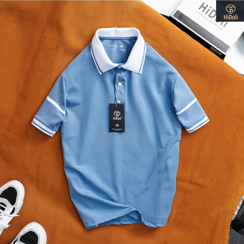 Áo thun POLO phối VIỀN TAY nam nữ mặc đôi siêu đẹp siêu chất, chất liệu co giãn thoáng mát POLO-01