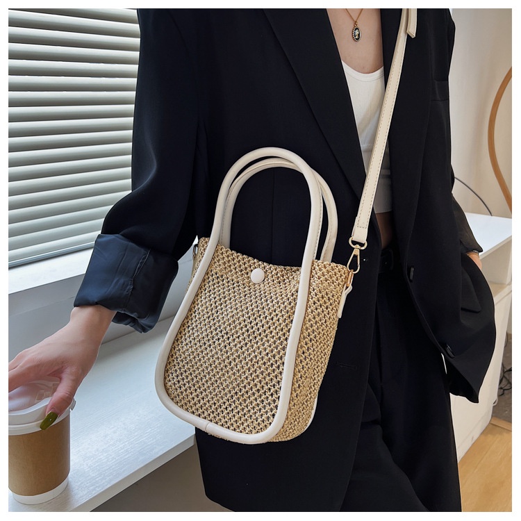 Túi Xách Rơm Mùa Hè 2023 Hợp Thời Trang Phong Cách retro Cho Nữ